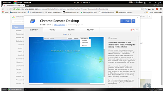 install chrome remote desktop host